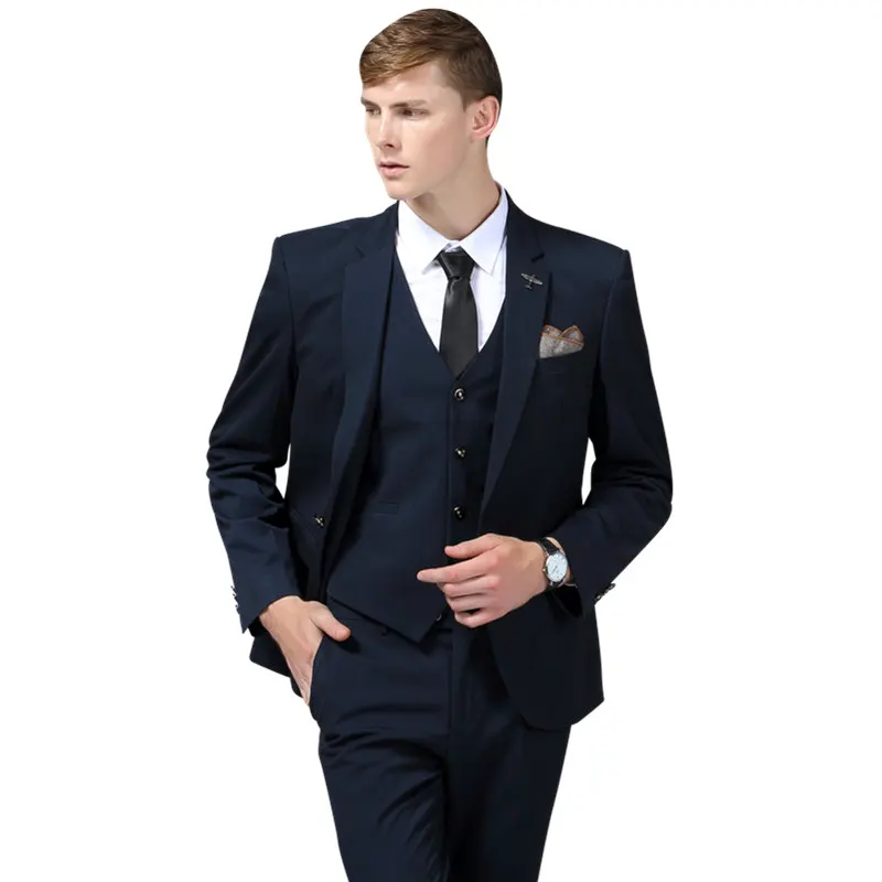 Fashion Casual Luxury Solid Blazers And Pants Set 3 Pieces Formal Business Men's Suits
Fashion Casual Luxury Solid Blazers And Pants Set 3 Pieces Formal Business Men's Suits
