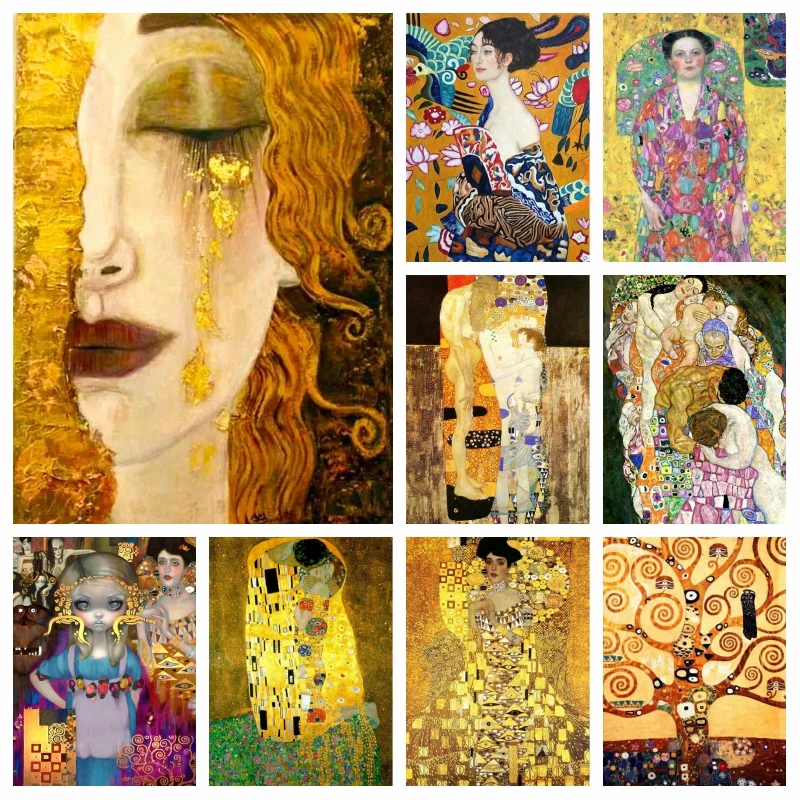 Artist Gustav Klimt Golden Tear AB Diamond Painting Full Sqaure Drills Classic Kiss And Tree Photo Art Cross Stitch Home Decor
Artist Gustav Klimt Golden Tear AB Diamond Painting Full Sqaure Drills Classic Kiss And Tree Photo Art Cross Stitch Home Decor