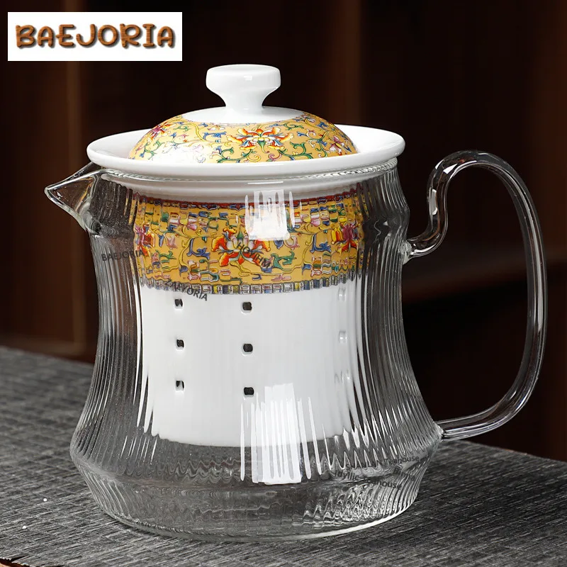 800ml Enamel Color High Borosilicate Glass Boiling Water Kettle Large Capacity Tea Brewing Pot Fruit Juice Milk Kettle Teaware
800ml Enamel Color High Borosilicate Glass Boiling Water Kettle Large Capacity Tea Brewing Pot Fruit Juice Milk Kettle Teaware