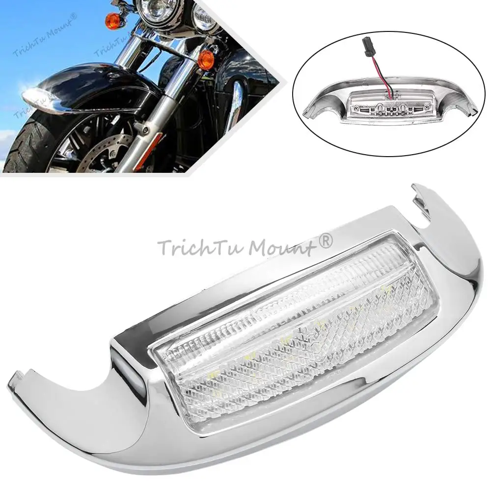 Motorcycle LED Front Fender Tip Light LED Light For Harley Touring Electra Glide Road King Tri Glide FLHTCUTG 2014-23 Accessory
Motorcycle LED Front Fender Tip Light LED Light For Harley Touring Electra Glide Road King Tri Glide FLHTCUTG 2014-23 Accessory