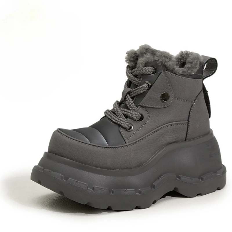 Fujin 9cm Platform Boots Comfortable Warm Thermal Insulated Booties Shoes Comfortable Genuine Leather Women Winter Boots
Fujin 9cm Platform Boots Comfortable Warm Thermal Insulated Booties Shoes Comfortable Genuine Leather Women Winter Boots