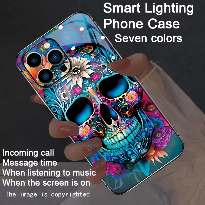 Halloween Colorful Skull Pumpkin Ghost Bat LED Flash Phone Case For iPhone 16 17 Pro Max 15 Pro 14 13 12 11 7 8 Plus Glow Cover
Halloween Colorful Skull Pumpkin Ghost Bat LED Flash Phone Case For iPhone 16 17 Pro Max 15 Pro 14 13 12 11 7 8 Plus Glow Cover