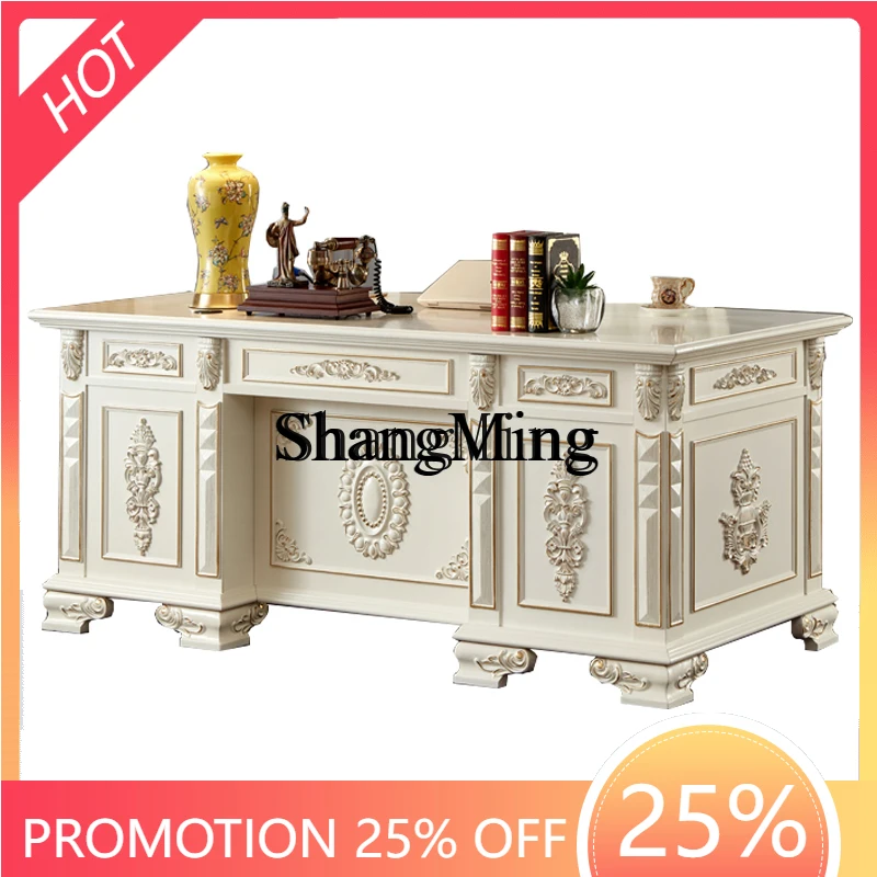 CL palace solid wood desk white household computer desk study writing desk
CL palace solid wood desk white household computer desk study writing desk