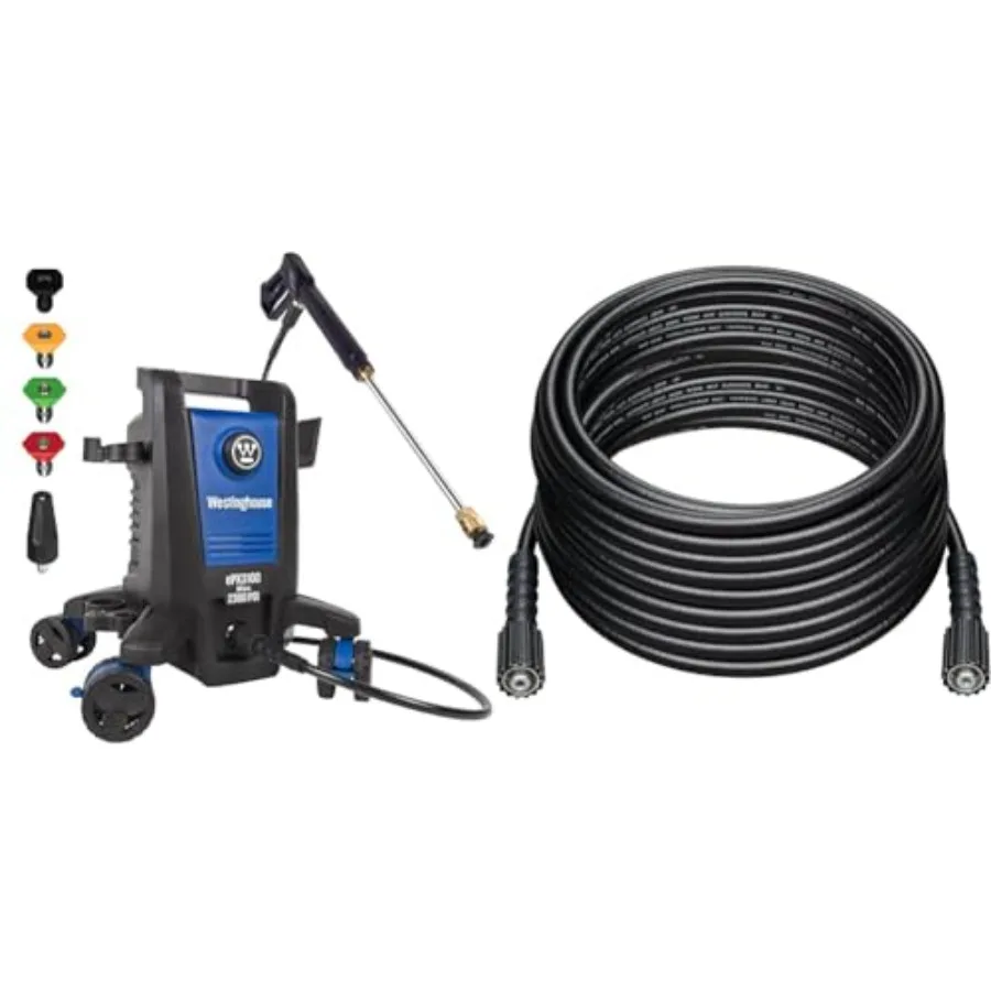 ePX3100 Electric Pressure Washer 2300 Max PSI 1.76 Max GPM with Anti-Tipping Technology and 50 ft PVC Pressure Washer Hose - 32
ePX3100 Electric Pressure Washer 2300 Max PSI 1.76 Max GPM with Anti-Tipping Technology and 50 ft PVC Pressure Washer Hose - 32