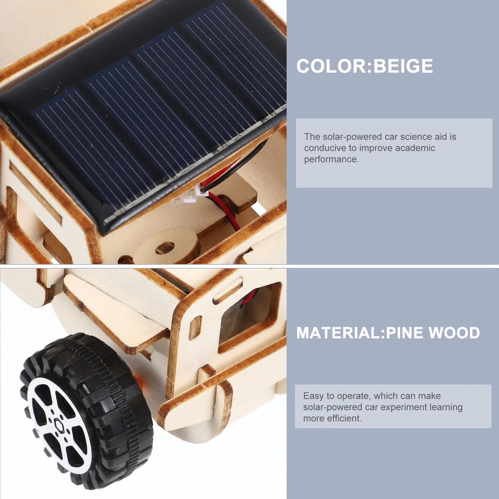 1Set Solar Powered Wooden Small Vehicle DIY Assembly Educational Science Project Creative Learning Kit Science Project Prop
1Set Solar Powered Wooden Small Vehicle DIY Assembly Educational Science Project Creative Learning Kit Science Project Prop