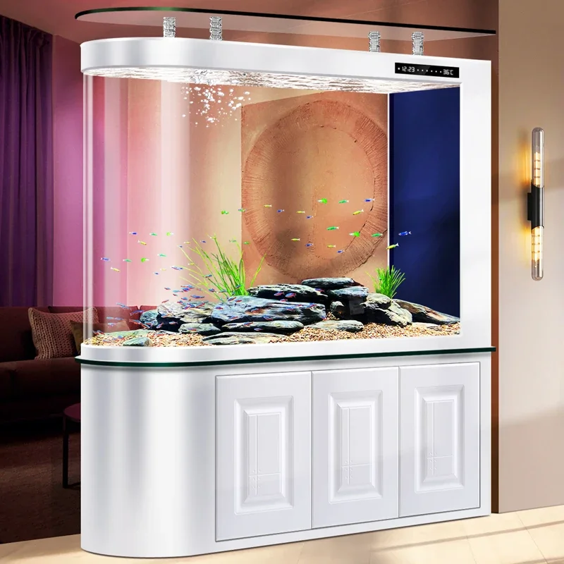 New living room household screen partition fish tank aquarium explosion-proof glass bottom filter water-free light luxury
New living room household screen partition fish tank aquarium explosion-proof glass bottom filter water-free light luxury