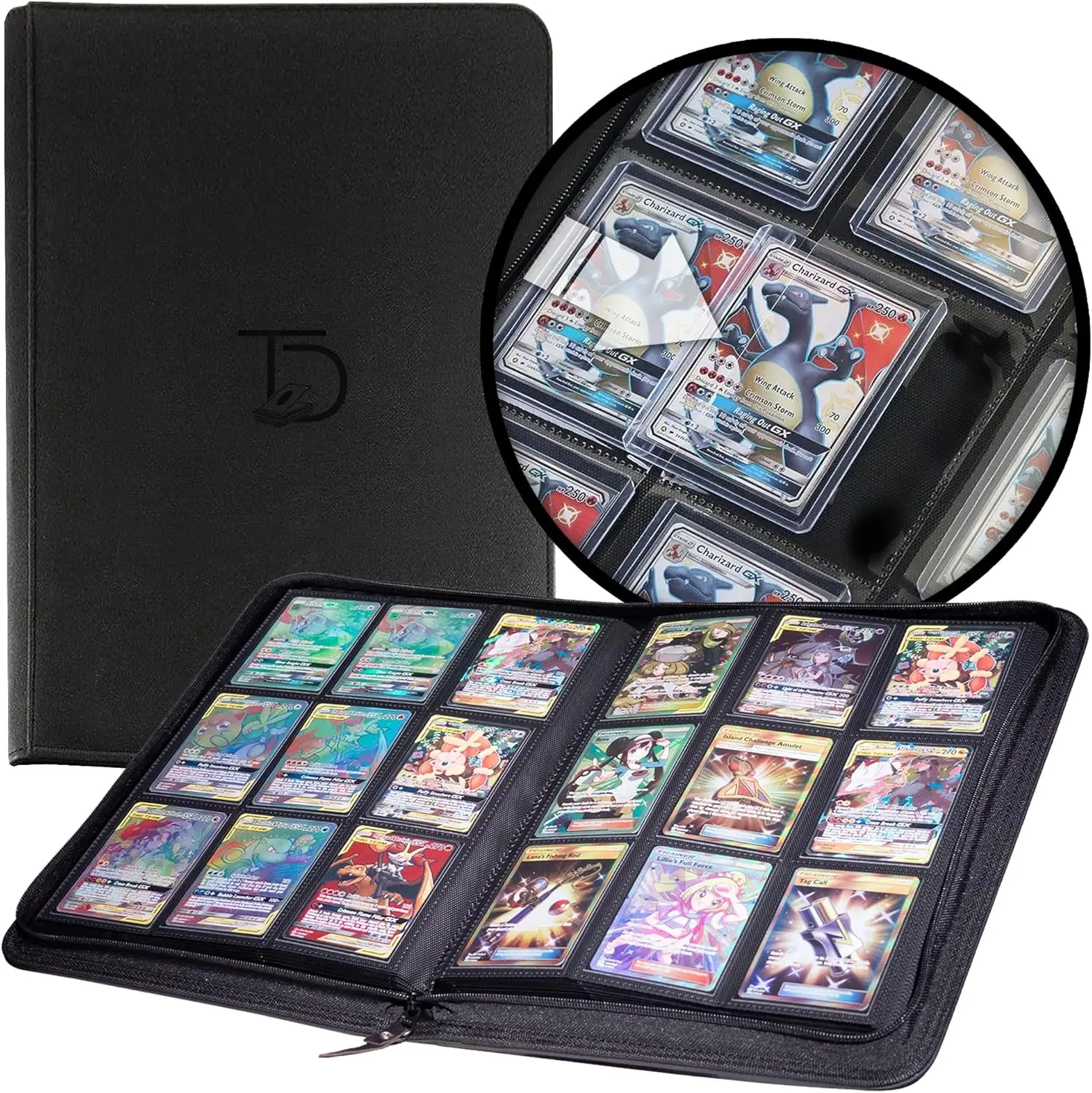9 Pocket Card Binder Album with Secure Sleeves - Compatible with Yugioh, Magic, Pokemon and More - Trading & Sports Card Holder
9 Pocket Card Binder Album with Secure Sleeves - Compatible with Yugioh, Magic, Pokemon and More - Trading & Sports Card Holder