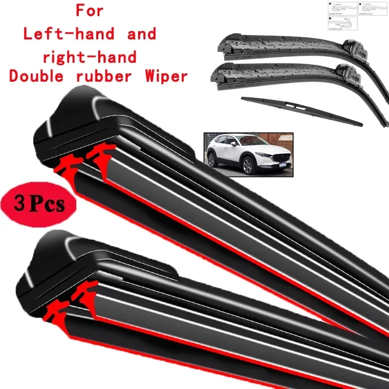 Car Wiper Front & Rear Wiper Blades Set Kit For Mazda CX-30 CX30 2019 - 2023 Windscreen Windshield Window Brushes 26"16"14"
Car Wiper Front & Rear Wiper Blades Set Kit For Mazda CX-30 CX30 2019 - 2023 Windscreen Windshield Window Brushes 26"16"14"