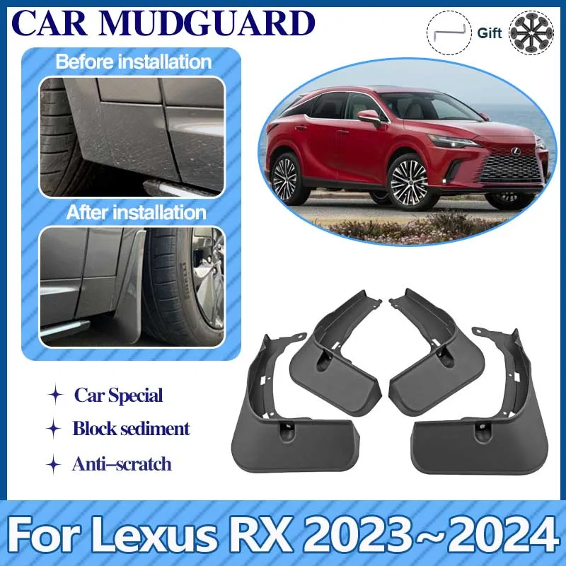 Автомобильный брызговик для Lexus RX ALA10 ALH10 2023 2024 350 450 RH350 RH450, брызговики на крыло, брызговики, автоаксессуары
Автомобильный брызговик для Lexus RX ALA10 ALH10 2023 2024 350 450 RH350 RH450, брызговики на крыло, брызговики, автоаксессуары