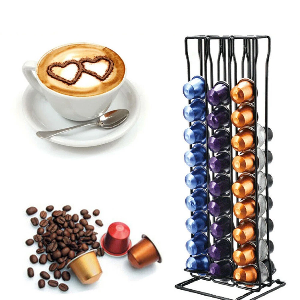Подставка под кофейные капсулы Nespresso, Поворотная стойка для 60 капсул, цвет золото
Подставка под кофейные капсулы Nespresso, Поворотная стойка для 60 капсул, цвет золото