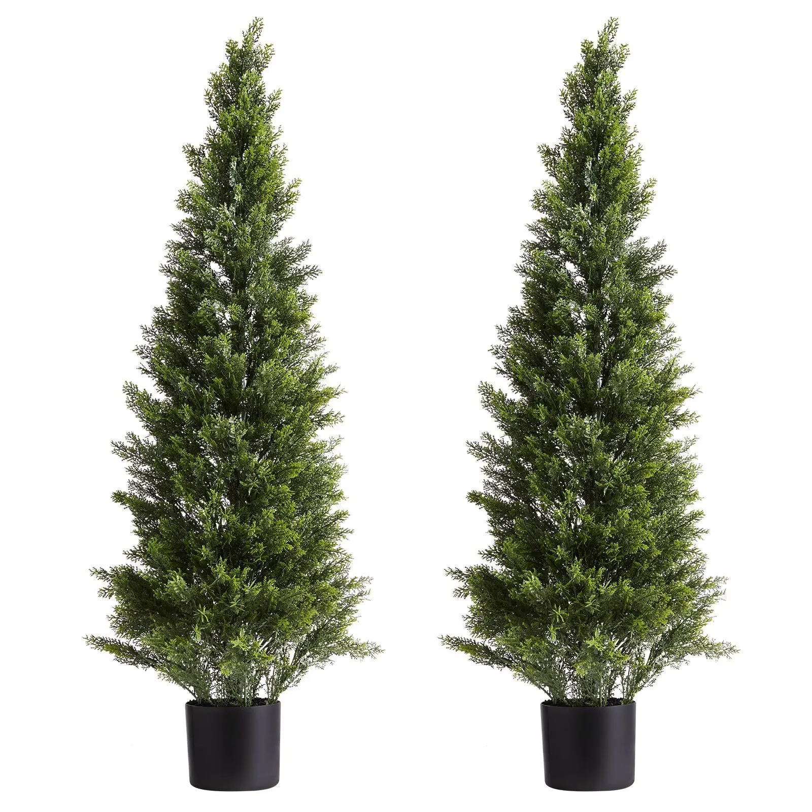 Artificial Topiary Cedar Trees, 48 inch 2 Set Faux Pine Shrubs Plants, Fake Silk Tree Look Real, Easy Assembly for Decor Front
Artificial Topiary Cedar Trees, 48 inch 2 Set Faux Pine Shrubs Plants, Fake Silk Tree Look Real, Easy Assembly for Decor Front