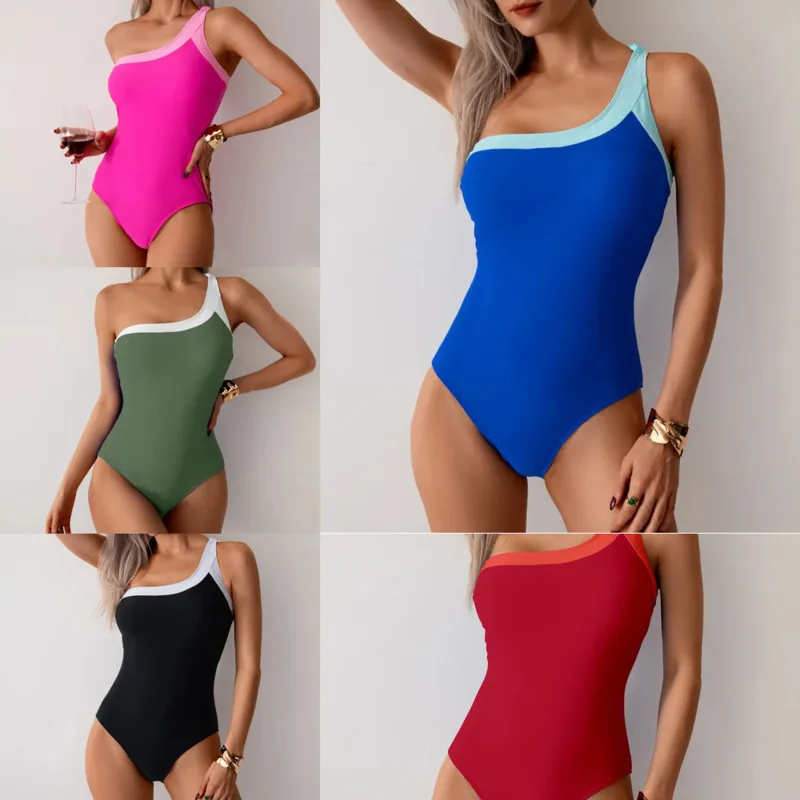 Retro Patchwork Jumpsuit Swimsuit Sexy Off-shoulder Strapless Jumpsuit Swimsuit Trendy Women's Tight-fitting Beach Pool Bikini
Retro Patchwork Jumpsuit Swimsuit Sexy Off-shoulder Strapless Jumpsuit Swimsuit Trendy Women's Tight-fitting Beach Pool Bikini