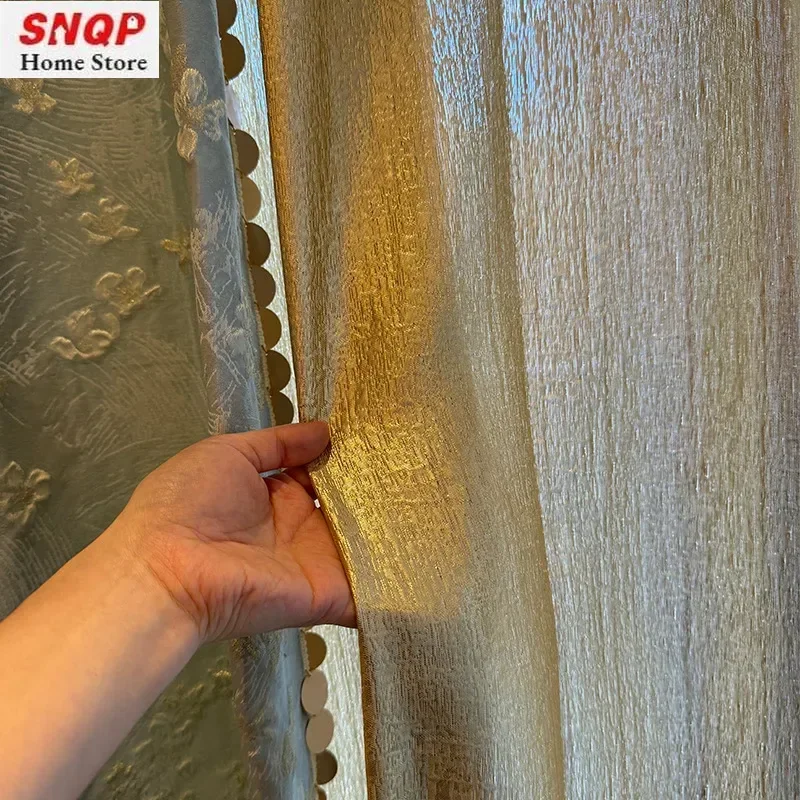 Custom Size Matcha Light Luxury High-precision Curtains for Living Room Bedroom High-end New Modern White Tulle Elegant Thick
Custom Size Matcha Light Luxury High-precision Curtains for Living Room Bedroom High-end New Modern White Tulle Elegant Thick