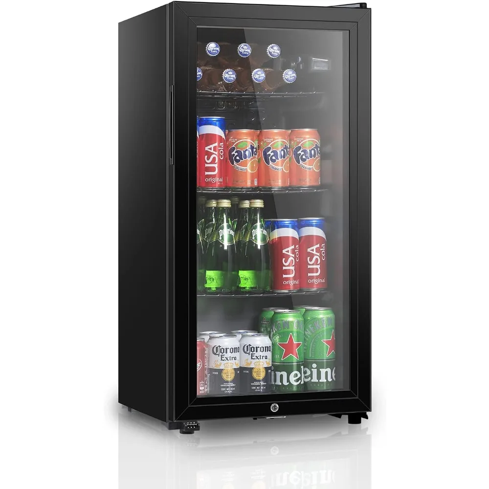 Beverage Refrigerator With 105 Can,Freestanding Beverage Cooler For Office, Bar,Home|Double Glass Door&Adjustable Shelving
Beverage Refrigerator With 105 Can,Freestanding Beverage Cooler For Office, Bar,Home|Double Glass Door&Adjustable Shelving