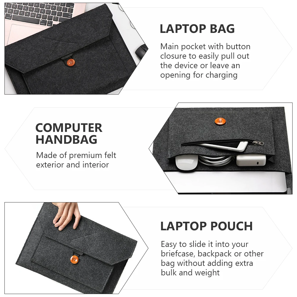 Computer Case Laptop Bag Laptops Computers USB Protective Sleeve Tablet Felt Organizer Pouch Travel
Computer Case Laptop Bag Laptops Computers USB Protective Sleeve Tablet Felt Organizer Pouch Travel