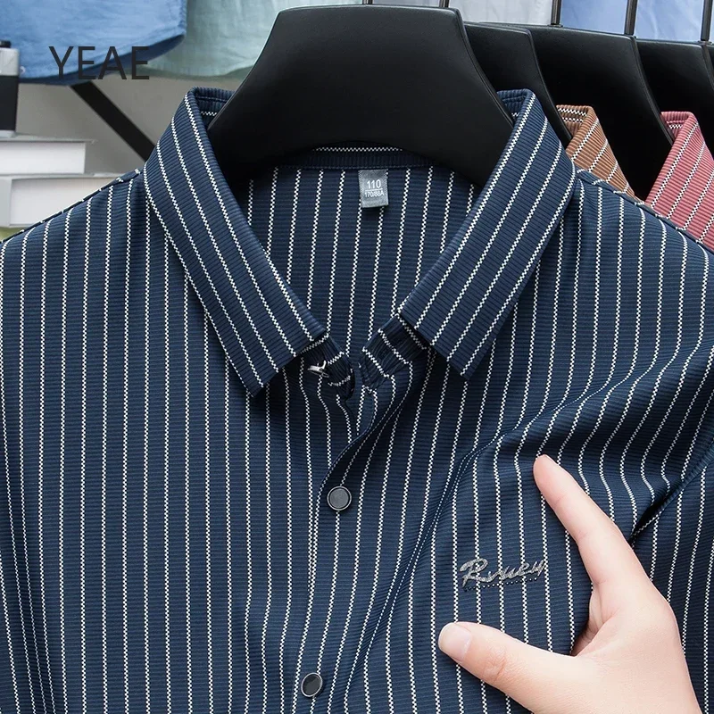 YEAE Summer Luxury Hawaiian Shirts for Men Formal Shirts for Men Vertical Stripes on Lapel Men Clothing Short -sleeved Shirt
YEAE Summer Luxury Hawaiian Shirts for Men Formal Shirts for Men Vertical Stripes on Lapel Men Clothing Short -sleeved Shirt