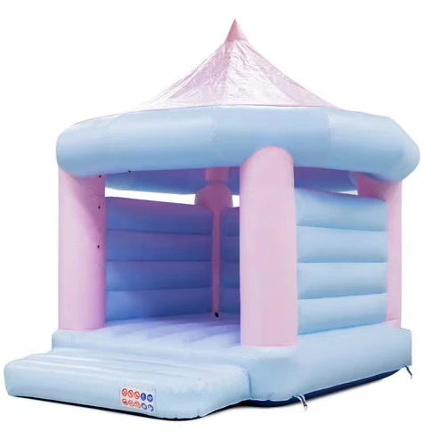 Inflatable Bounce House Carousel Pastel Pink-Blue Bouncy Castle for Wedding
Inflatable Bounce House Carousel Pastel Pink-Blue Bouncy Castle for Wedding