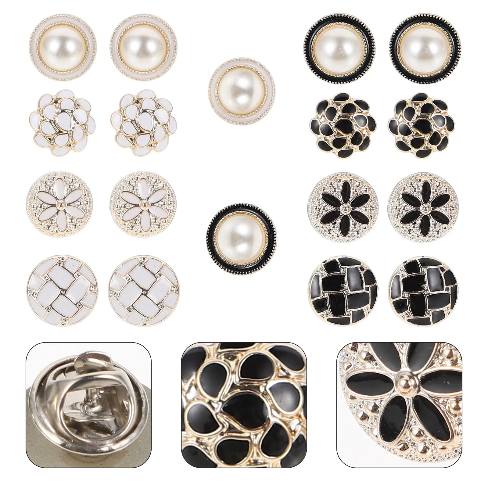 20Pcs Seamless Clothes Buttons Stylish Detachable Fastening Pins for Shirts Banquets Weddings DIY Clothing Decoration
20Pcs Seamless Clothes Buttons Stylish Detachable Fastening Pins for Shirts Banquets Weddings DIY Clothing Decoration