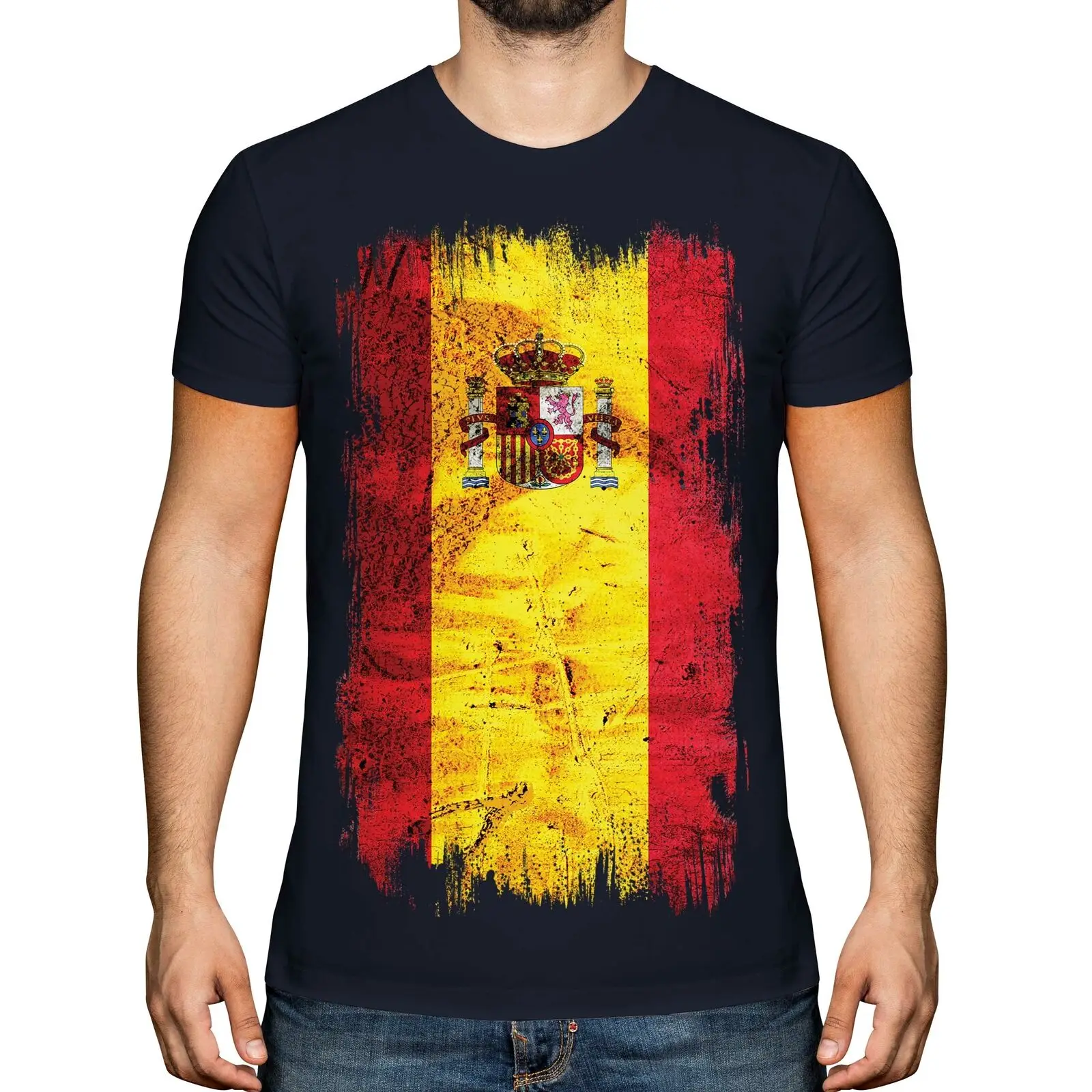 Spanish Flag Men's T-Shirt New 100% Cotton Short Sleeve O Neck T Shirt Casual To
Spanish Flag Men's T-Shirt New 100% Cotton Short Sleeve O Neck T Shirt Casual To