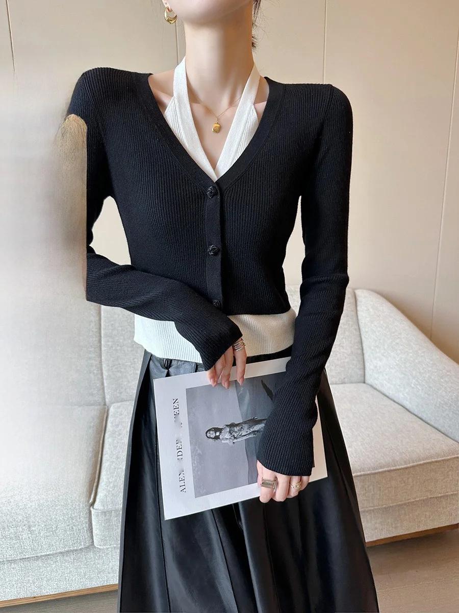 Ele Bla V-ne Knitted Sweater Long Sve Women's Faionable Autumn New Sle Commute Sle ort Length Polyester Blend
Ele Bla V-ne Knitted Sweater Long Sve Women's Faionable Autumn New Sle Commute Sle ort Length Polyester Blend