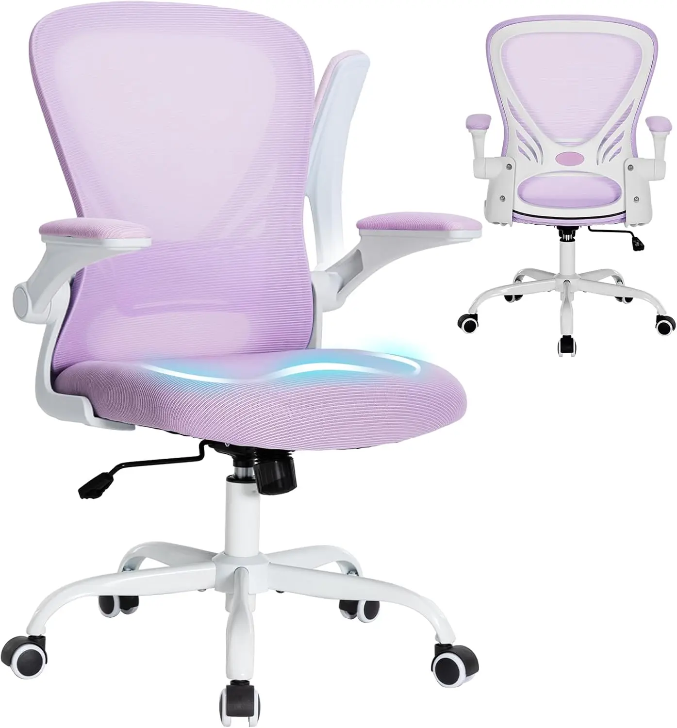Desk Chair Ergonomic Office Chairs with Lumbar Supoort and Flip-up Armrest Comfy Computer Chairs Study Chair for Home Office Pur
Desk Chair Ergonomic Office Chairs with Lumbar Supoort and Flip-up Armrest Comfy Computer Chairs Study Chair for Home Office Pur