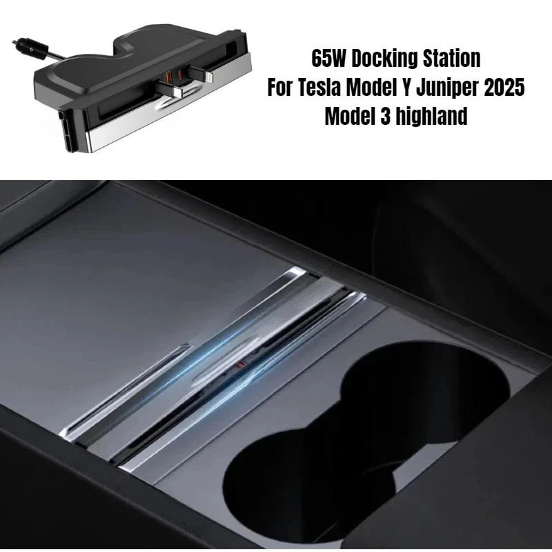 For Tesla Model Y Juniper 2025/Model 3 Highland Central Control Docking Station 65W Multifunction 1 To 4 Fast Charging TYPE-C
For Tesla Model Y Juniper 2025/Model 3 Highland Central Control Docking Station 65W Multifunction 1 To 4 Fast Charging TYPE-C