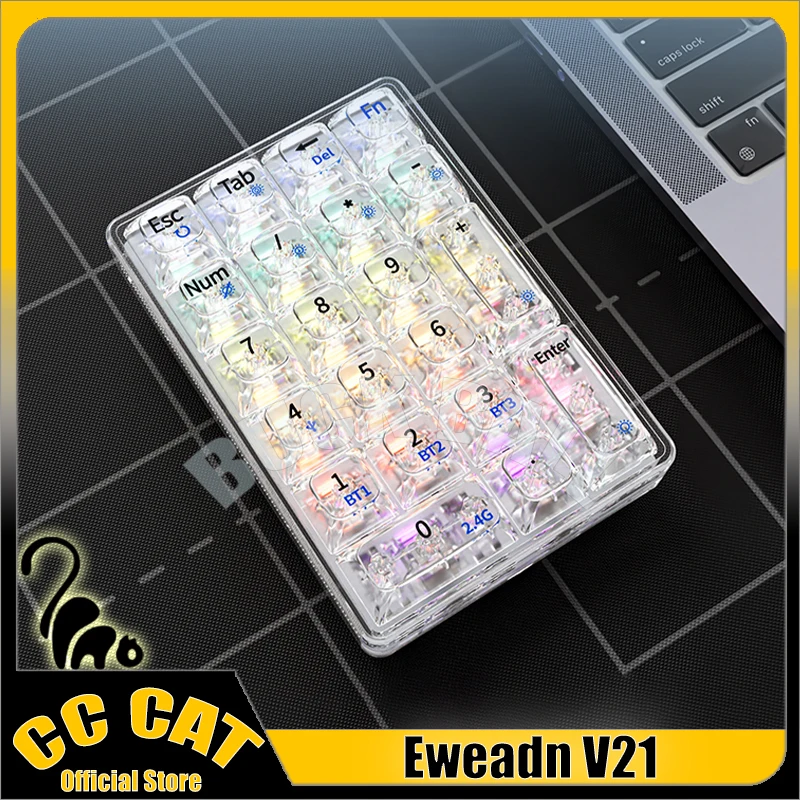Eweadn V21 цифровая клавиатура Беспроводная 3 режима прозрачная цифровая механическая клавиатура 21 клавиша Rgb подсветка Hifi игровые цифры
Eweadn V21 цифровая клавиатура Беспроводная 3 режима прозрачная цифровая механическая клавиатура 21 клавиша Rgb подсветка Hifi игровые цифры
