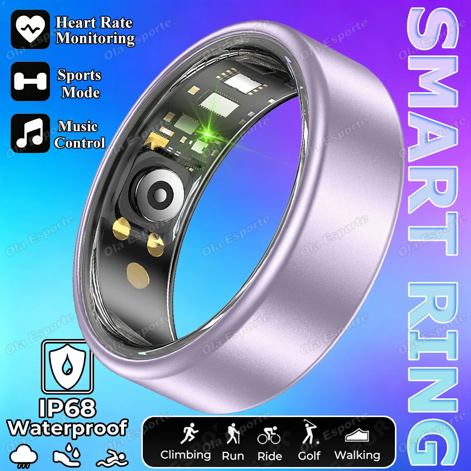 New Fashion Healthy Smart Ring IP68 Waterproof Wireless Call Heart Rate/Sleep/Blood Oxygen Monitoring For Android/IOS Men Women
New Fashion Healthy Smart Ring IP68 Waterproof Wireless Call Heart Rate/Sleep/Blood Oxygen Monitoring For Android/IOS Men Women