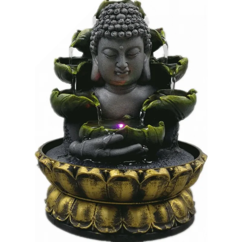 Resin Buddha Waterfall Fountain With LED Light For Zen Feng Shui Home Office Desk Decoration And Lucky Landscape Ornament
Resin Buddha Waterfall Fountain With LED Light For Zen Feng Shui Home Office Desk Decoration And Lucky Landscape Ornament