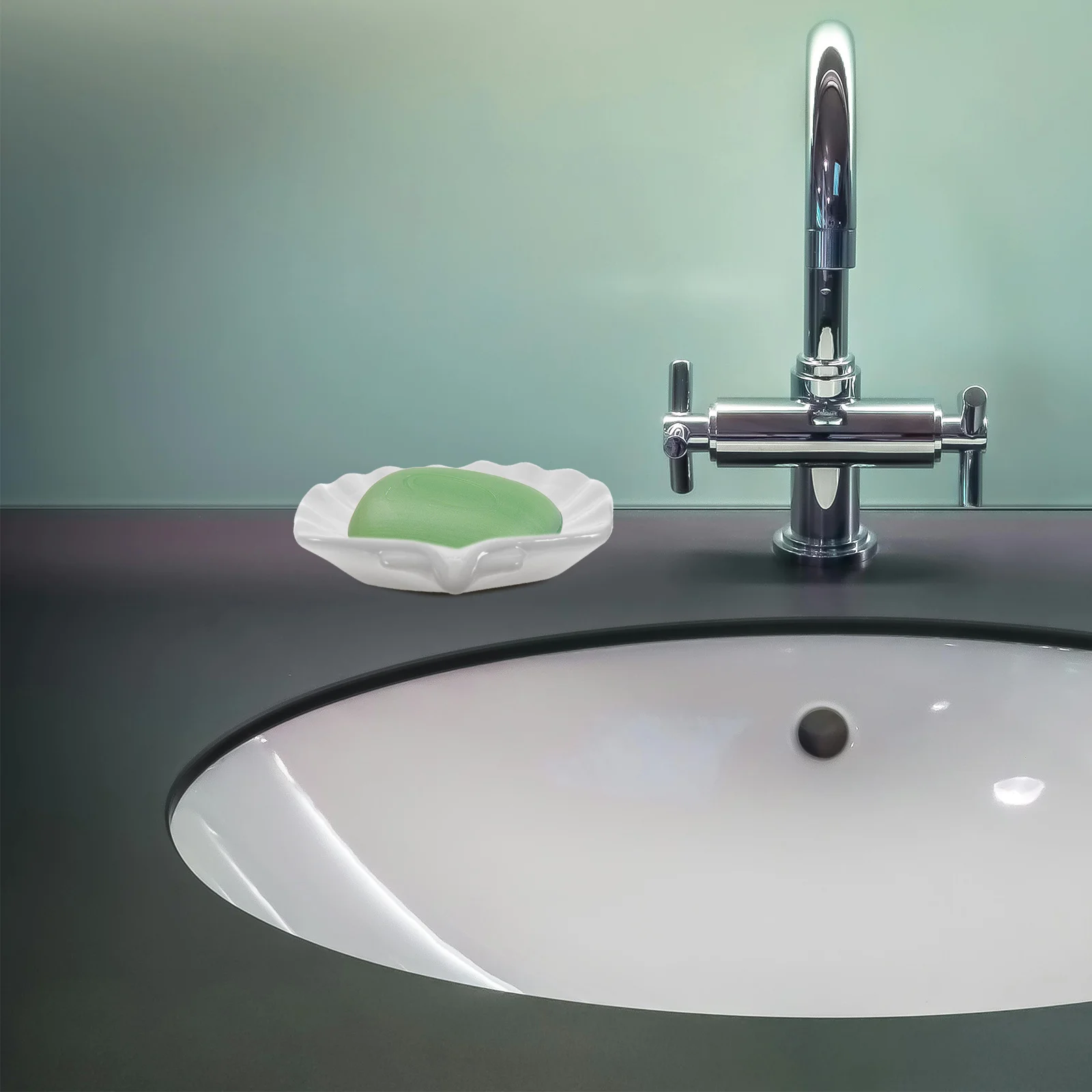 Ceramic Shell Shaped Soap Dish Bathroom Accessory Non Slip Bottom Easy Clean Multi Functional Decorative Holder
Ceramic Shell Shaped Soap Dish Bathroom Accessory Non Slip Bottom Easy Clean Multi Functional Decorative Holder