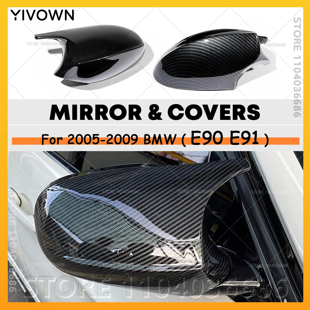For 2005-2009 BMW 323i 325i 325xi 328i 328xi 330i 330xi 335i 335xi (E90 E91) Rearview Mirror Cover Caps 51167135097 51167135098
For 2005-2009 BMW 323i 325i 325xi 328i 328xi 330i 330xi 335i 335xi (E90 E91) Rearview Mirror Cover Caps 51167135097 51167135098