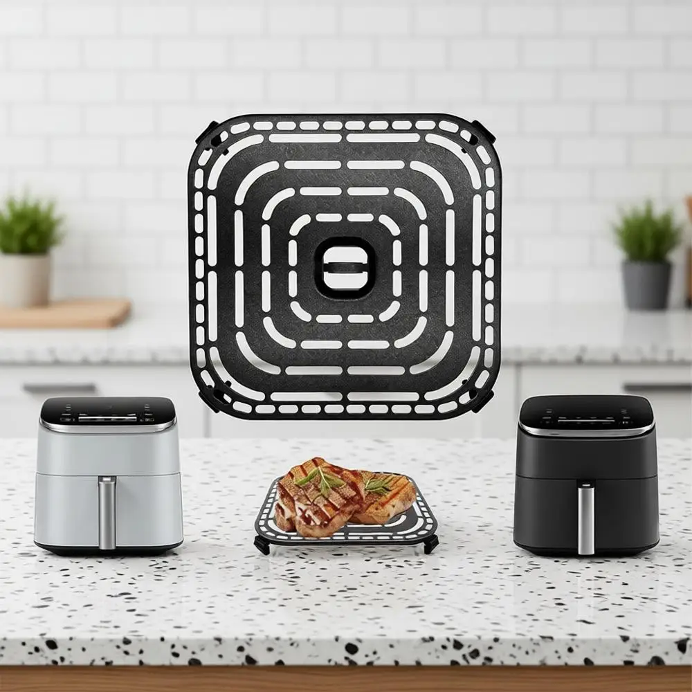 Сменная решетка для аэрогриля или гриля, 6 кв. футов, 8,9''x8,9'', квадратная, с антипригарным покрытием, с резиновыми накладками
Сменная решетка для аэрогриля или гриля, 6 кв. футов, 8,9''x8,9'', квадратная, с антипригарным покрытием, с резиновыми накладками