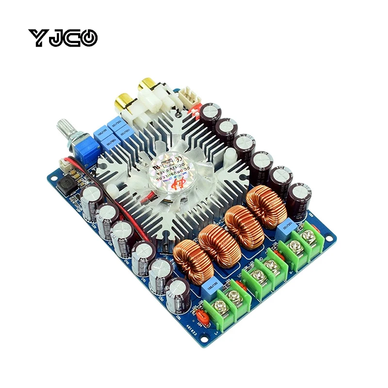 YJCO TDA7498 2.0 Channel Class D Power Amplifier Board 2×100W High Power Audio Amp Module DC20‑32V with Cooling Fan
YJCO TDA7498 2.0 Channel Class D Power Amplifier Board 2×100W High Power Audio Amp Module DC20‑32V with Cooling Fan