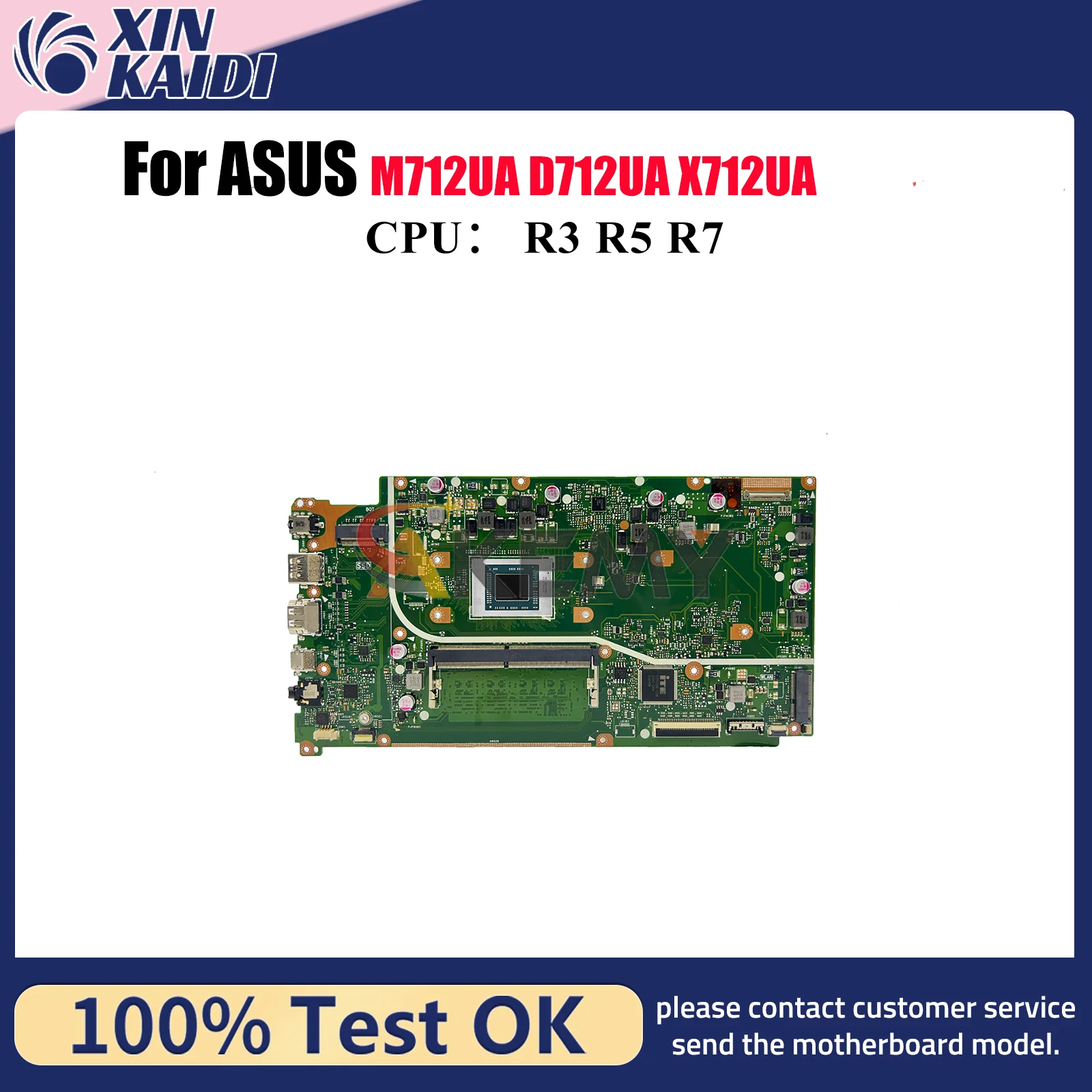 X712UA Материнская плата для ноутбука ASUS VivoBook D712UA M712UA X712U X712UA Материнская плата для ноутбука с процессором R3 R5 R7 100% tests OK stk
X712UA Материнская плата для ноутбука ASUS VivoBook D712UA M712UA X712U X712UA Материнская плата для ноутбука с процессором R3 R5 R7 100% tests OK stk