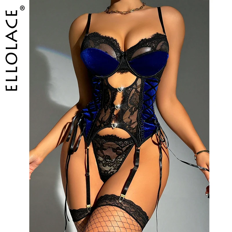 Ellolace Velvet Lace Cobalt Lingerie 4-Piece Heart Diamante Exotic Sets Hollow Sissy Briefs Kit Erotic Fancy g-String Body Suit
Ellolace Velvet Lace Cobalt Lingerie 4-Piece Heart Diamante Exotic Sets Hollow Sissy Briefs Kit Erotic Fancy g-String Body Suit