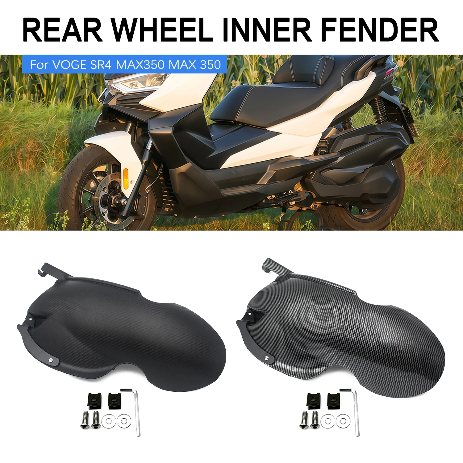 Motorcycle Short rear Fender Mask Splash Mudguard Fairing Chopper Fit For VOGE SR4 MAX350 MAX 350
Motorcycle Short rear Fender Mask Splash Mudguard Fairing Chopper Fit For VOGE SR4 MAX350 MAX 350