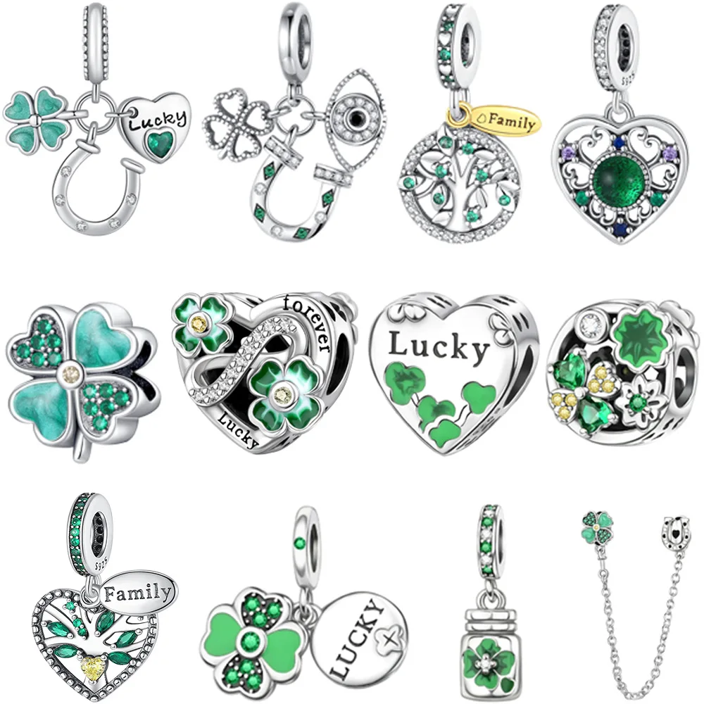 925 Sterling Silver Four‑Leaf Charms Beads Fit Original Bracelets Bag Keychain Charms Beads Pendant Diy Women Jewelry Gift
925 Sterling Silver Four‑Leaf Charms Beads Fit Original Bracelets Bag Keychain Charms Beads Pendant Diy Women Jewelry Gift