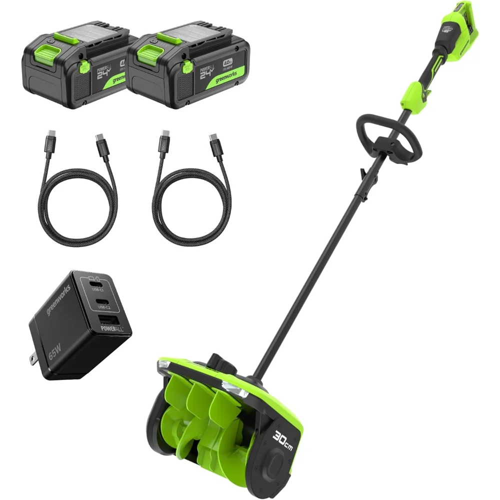 48V Brushless Snow Shovel, 12" with Directional Control and Two Batteries for Snow Removal
48V Brushless Snow Shovel, 12" with Directional Control and Two Batteries for Snow Removal