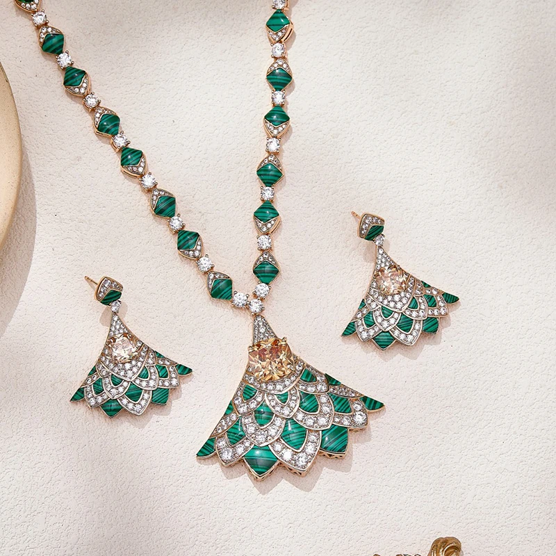Pure 925 Sterling Silver Jewelry For Women Green Malachite Wedding Jewelry Set High Quality Earrings Necklace Party Fine Jewelry
Pure 925 Sterling Silver Jewelry For Women Green Malachite Wedding Jewelry Set High Quality Earrings Necklace Party Fine Jewelry