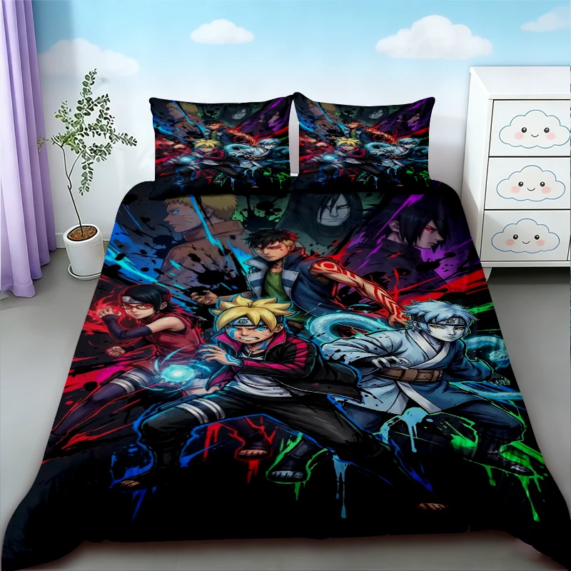Duvet Cover 3PCS Uchiha Sasuke Kids Naruto Bedding Set Quilt Cover Pillowcase Uzumaki Double Size Bedroom Soft and comfortable
Duvet Cover 3PCS Uchiha Sasuke Kids Naruto Bedding Set Quilt Cover Pillowcase Uzumaki Double Size Bedroom Soft and comfortable