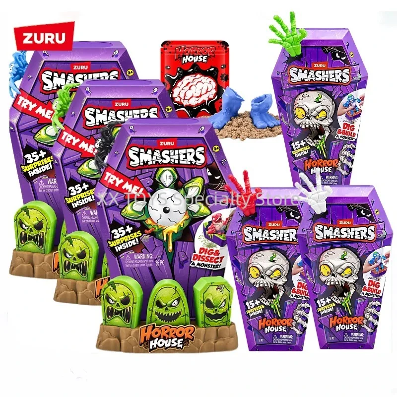 ZURU Smashers Mega Horror House Series 1 Large Size Interactive Toy Adventure Archaeology Excavation Treasure Chest Tricky Toys
ZURU Smashers Mega Horror House Series 1 Large Size Interactive Toy Adventure Archaeology Excavation Treasure Chest Tricky Toys