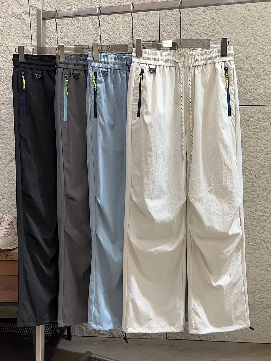 Outdoor Men's Smooth Quick Dry Breathable Waterproof Casual Pants Summer Soldier Pants Trendy Straight Leg Elastic Waist
Outdoor Men's Smooth Quick Dry Breathable Waterproof Casual Pants Summer Soldier Pants Trendy Straight Leg Elastic Waist