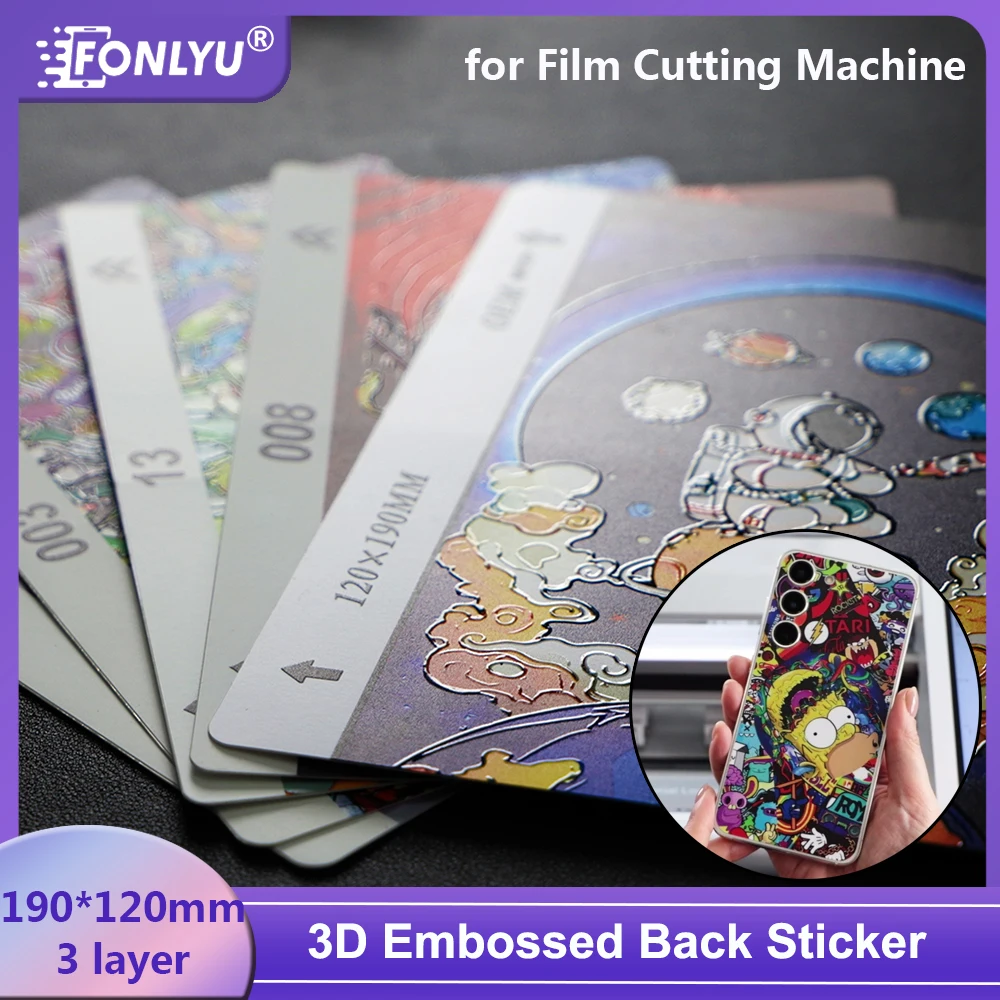 FONLYU 50pc 3D Embossed Back Skin Sticker Protective Film Rear Decorative Sheet For Mobile Phone Hydrogel Film Cutting Machine
FONLYU 50pc 3D Embossed Back Skin Sticker Protective Film Rear Decorative Sheet For Mobile Phone Hydrogel Film Cutting Machine