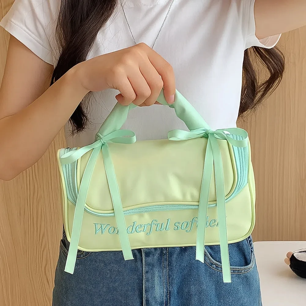 Ins PU Leather Women's Makeup Bag Ballet Style Handheld Large Capacity Toiletry Ba Handbag Waterproof Washing Storage Bag Travel
Ins PU Leather Women's Makeup Bag Ballet Style Handheld Large Capacity Toiletry Ba Handbag Waterproof Washing Storage Bag Travel