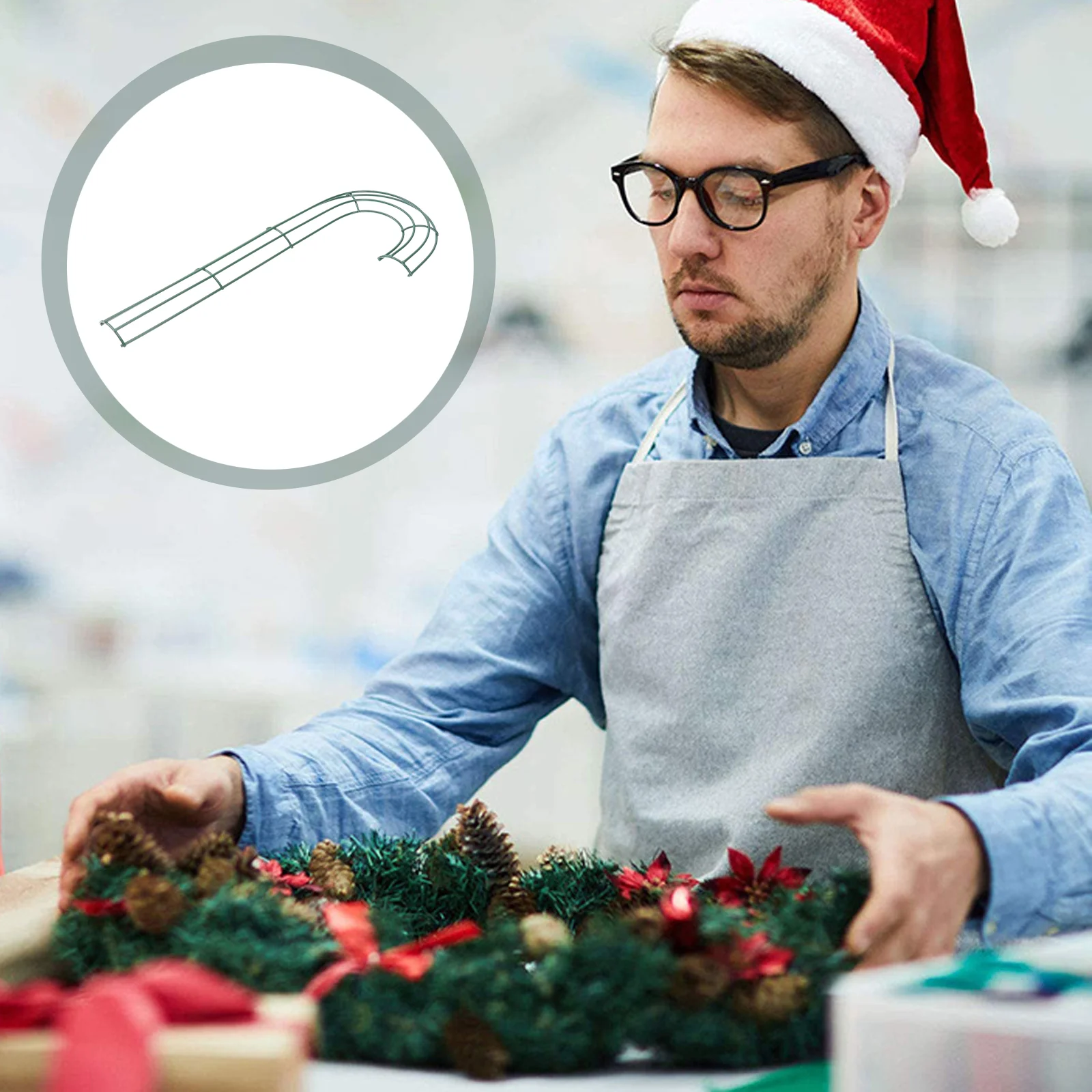 4 Pcs Garland Hoop Frame Home Wreath Accessory Candy Cane DIY Outdoor Accessories
4 Pcs Garland Hoop Frame Home Wreath Accessory Candy Cane DIY Outdoor Accessories