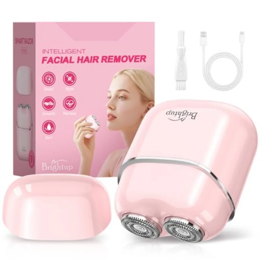 Facial Hair Remover for Women - Painless Electric Face Shaver for Peach Fuzz on Lip and Chin, USB-C Rechargeable and Waterproof
Facial Hair Remover for Women - Painless Electric Face Shaver for Peach Fuzz on Lip and Chin, USB-C Rechargeable and Waterproof