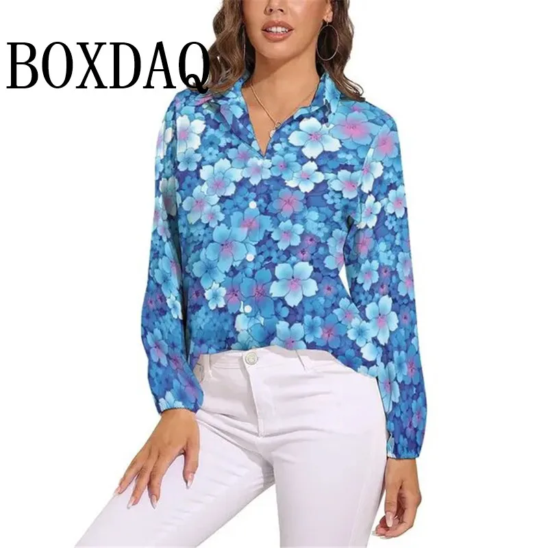 2024 New Spring Autumn Women Cardigan Blouses Casual Lapel Long Sleeve Tops Fashion Ladies Flower 3D Print Loose Women'S Shirts
2024 New Spring Autumn Women Cardigan Blouses Casual Lapel Long Sleeve Tops Fashion Ladies Flower 3D Print Loose Women'S Shirts