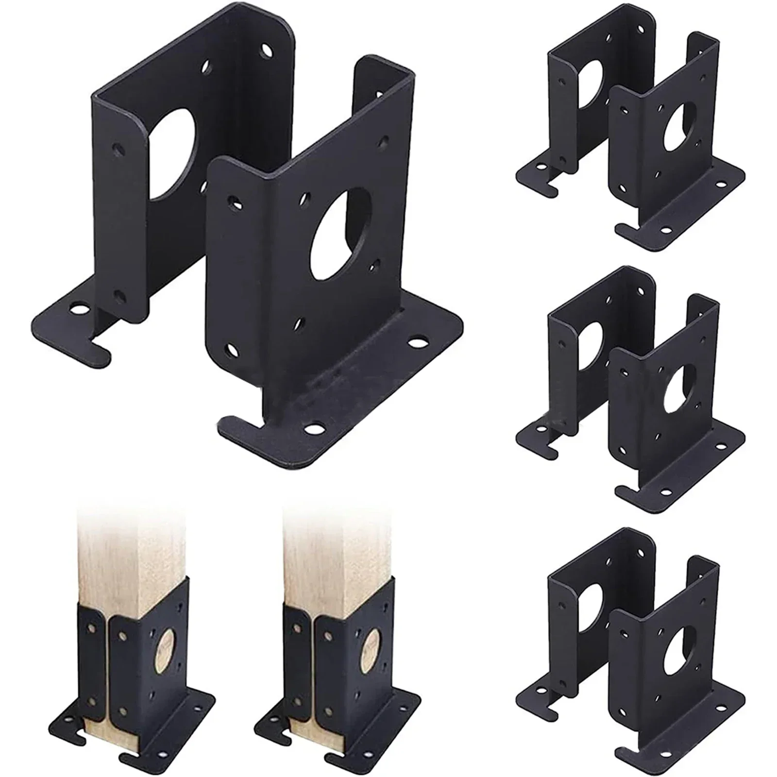 Heavy Duty Wood Fence Pergola Post Base Brackets 4Pcs Adjustable Size Reliable Support for Different Applications
Heavy Duty Wood Fence Pergola Post Base Brackets 4Pcs Adjustable Size Reliable Support for Different Applications
