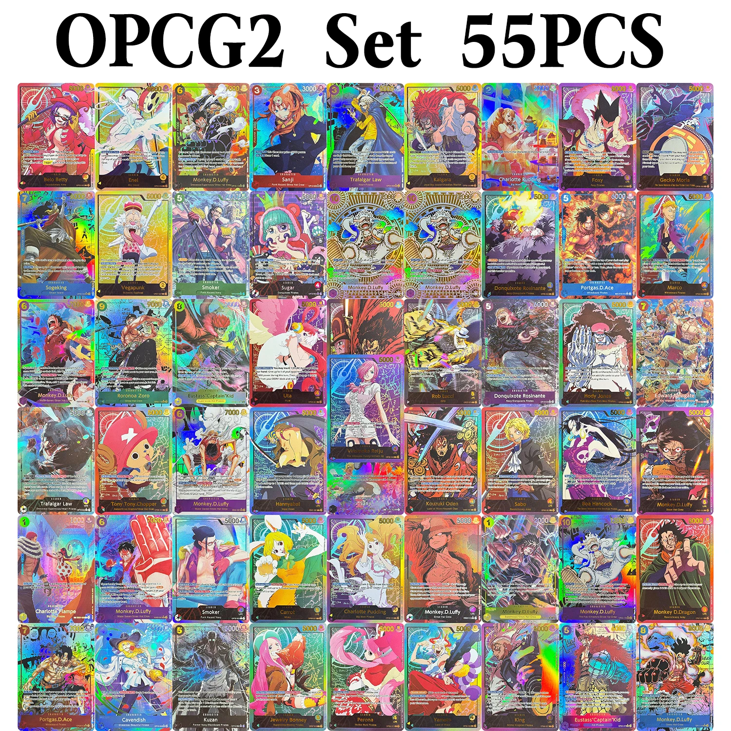 55 шт./компл. аниме One Piece Diy OPCG Proxy фольга игровые карты Belo Betty Boa Hancock Monkey.D.Luffy Smoker Kyros коллекция игрушечных карт 
55 шт./компл. аниме One Piece Diy OPCG Proxy фольга игровые карты Belo Betty Boa Hancock Monkey.D.Luffy Smoker Kyros коллекция игрушечных карт