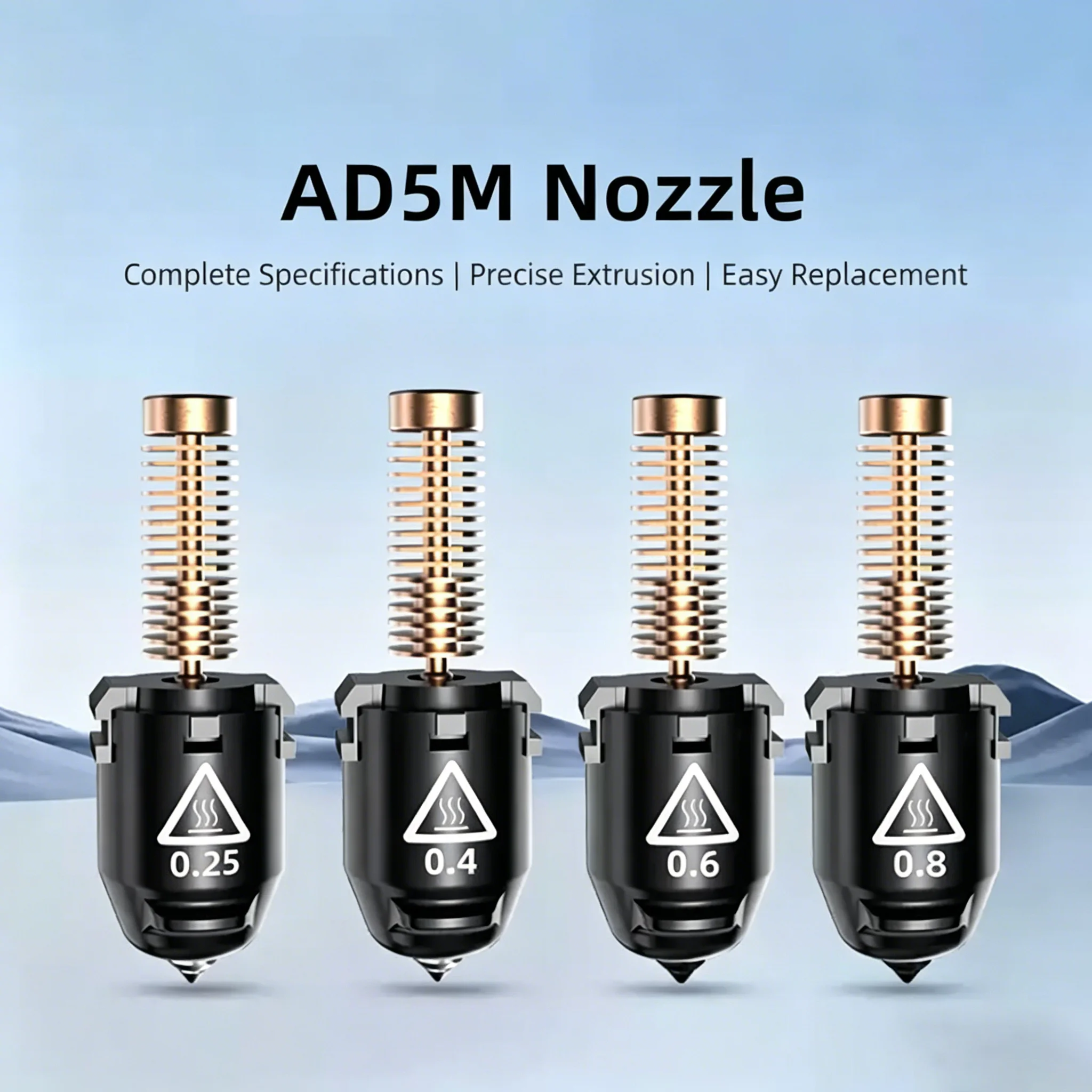Original For Flashforge Adventurer AD5M nozzle/5M Pro Nozzle Kit Assembly Hotend 0.25/0.4/0.6/0.8mm High Speed Nozzle 3d Printer
Original For Flashforge Adventurer AD5M nozzle/5M Pro Nozzle Kit Assembly Hotend 0.25/0.4/0.6/0.8mm High Speed Nozzle 3d Printer